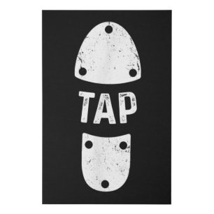 Tap Dancer Shoe Tap Dance Faux Canvas Print