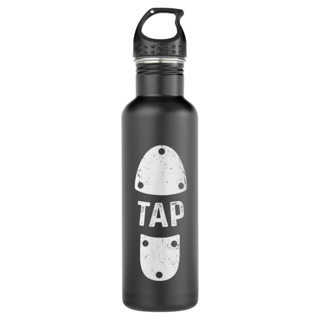 Tap Dancer Shoe Tap Dance Stainless Steel Water Bottle (Front)