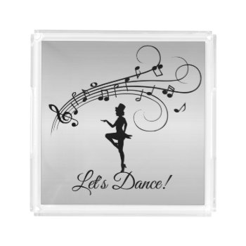 Tap Dancer w Top Hat Acrylic Tray