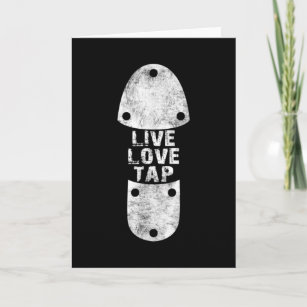 Tap Dances - Live Love Tap Distressed for Tap Card