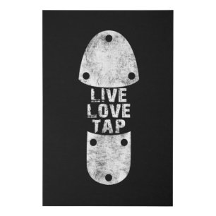 Tap Dances - Live Love Tap Distressed for Tap Faux Canvas Print