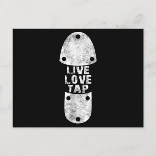 Tap Dances - Live Love Tap Distressed for Tap Postcard