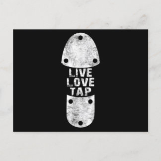 Tap Dances - Live Love Tap Distressed for Tap Postcard
