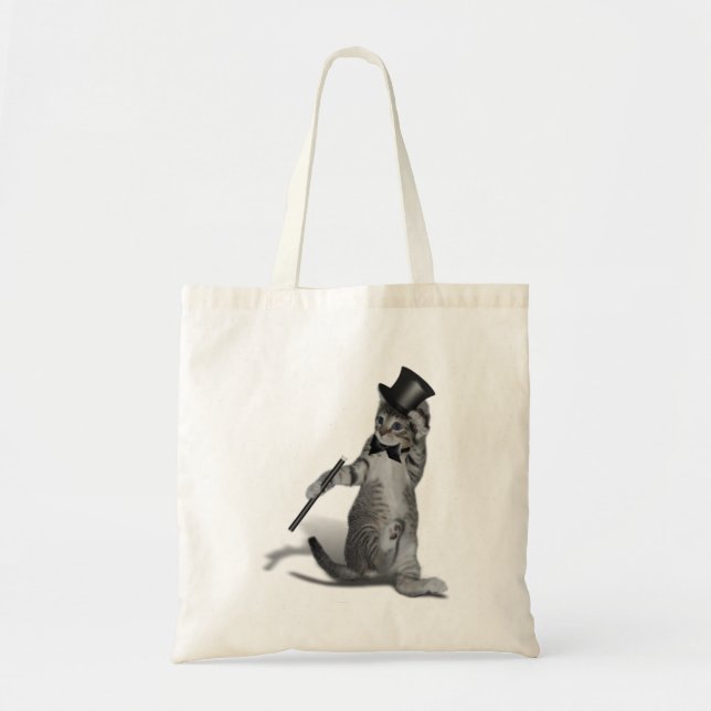 Tap Dancing Cat Tote Bag (Front)