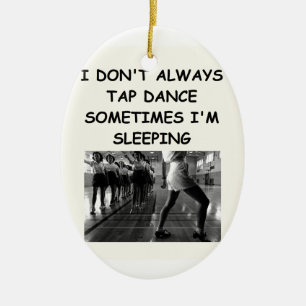 tap dancing ceramic ornament