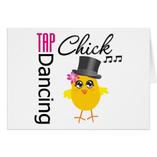 Tap Dancing Chick 2 Cards (Front Horizontal)