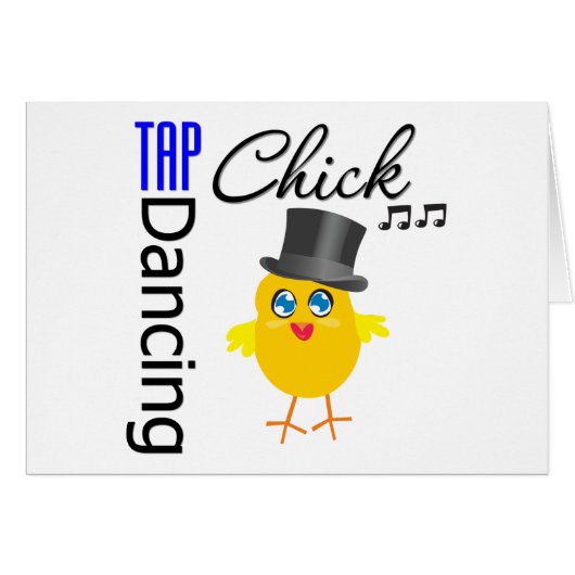 Tap Dancing Chick 3 Cards (Front Horizontal)