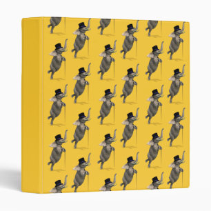 Tap Dancing Elephant 3 Ring Binder