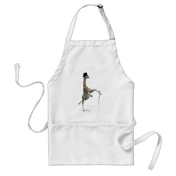 Tap Dancing Giraffe Adult Apron by Emangl3D at Zazzle
