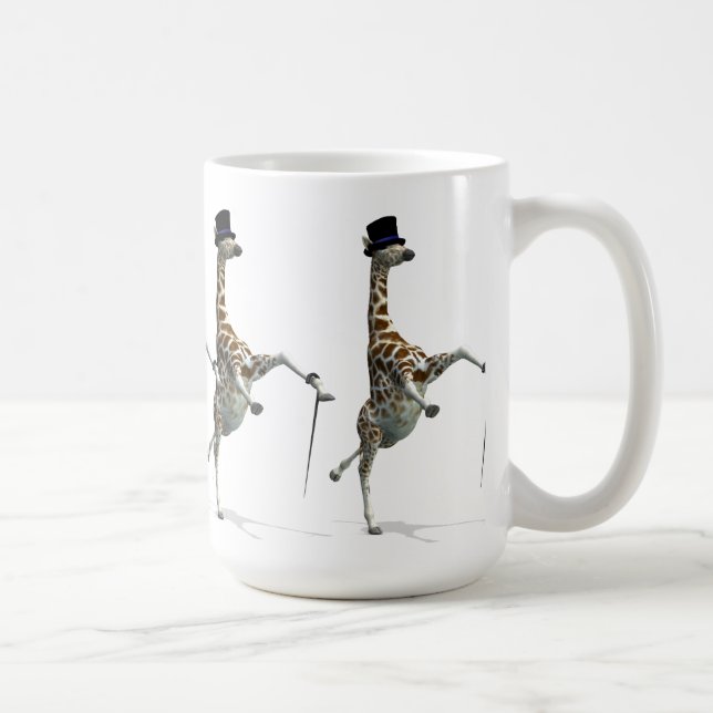 Tap Dancing Giraffe Coffee Mug (Right)