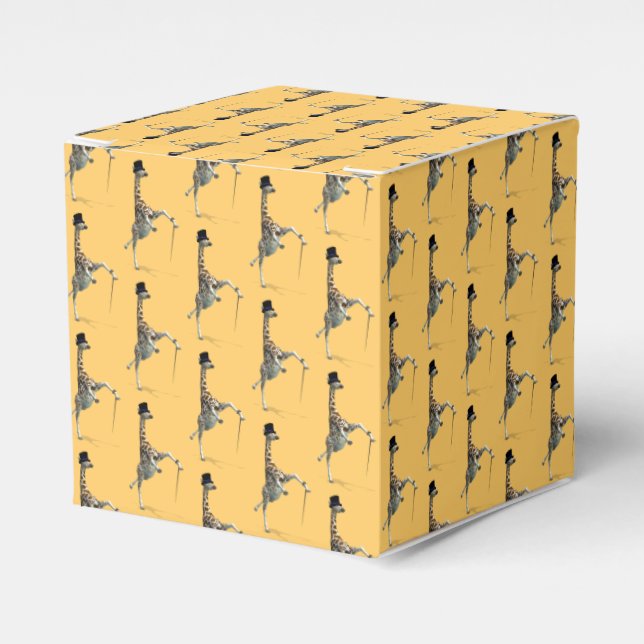 Tap Dancing Giraffe Favor Boxes (Front Side)