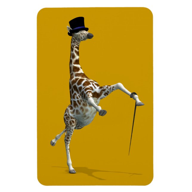 Tap Dancing Giraffe Magnet (Vertical)