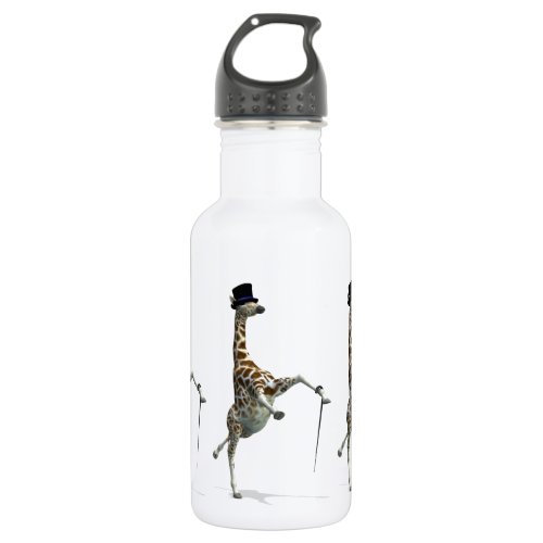 Tap Dancing Giraffe Stainless Steel Water Bottle