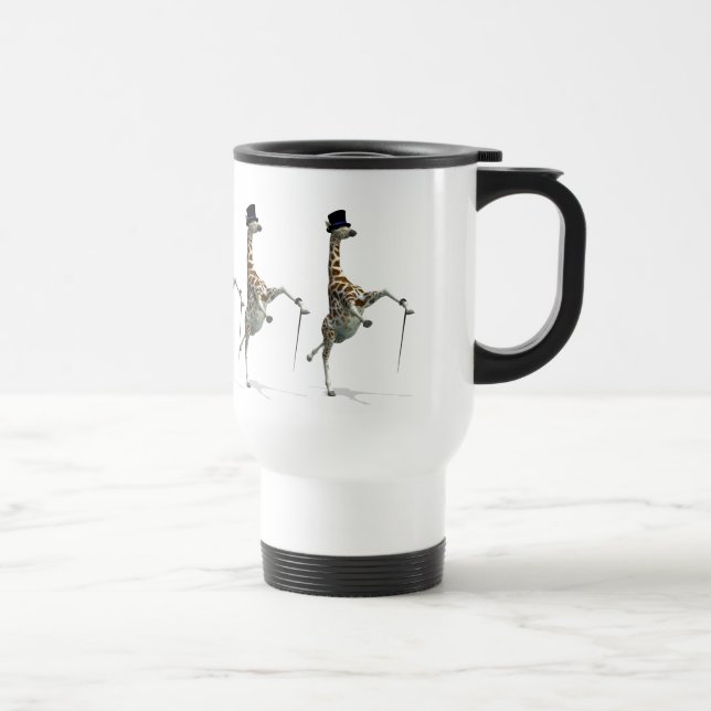 Tap Dancing Giraffe Travel Mug (Right)