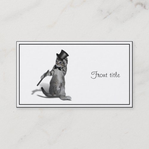 Tap Dancing Kitten Business Card