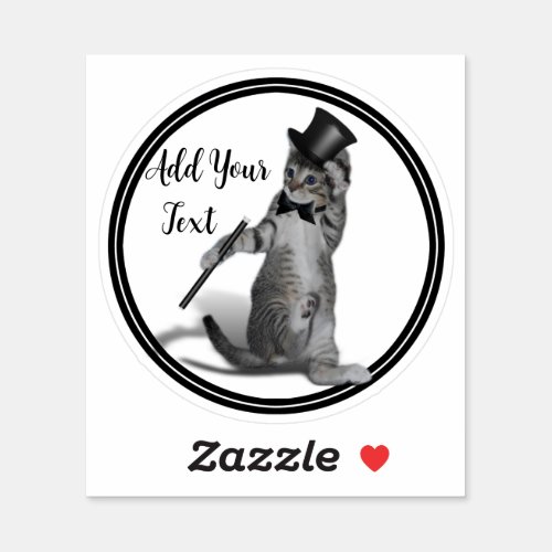 Tap Dancing Kitten Sticker