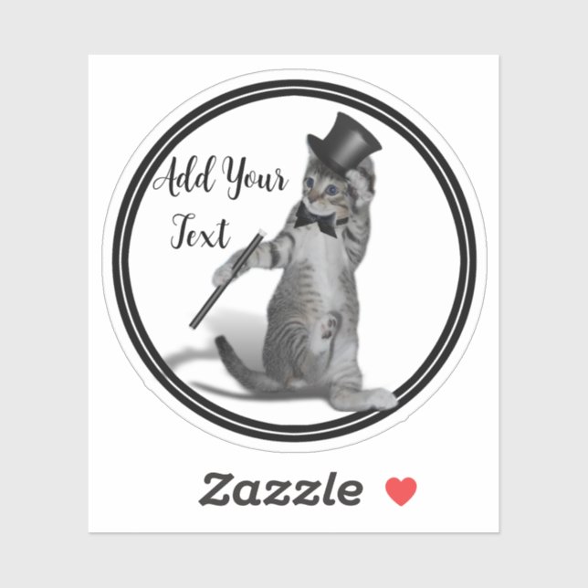 Tap Dancing Kitten Sticker (Sheet)