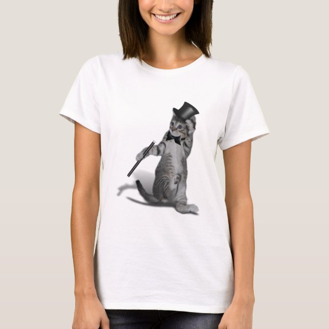 Tap Dancing Kitten T-Shirt (Front)