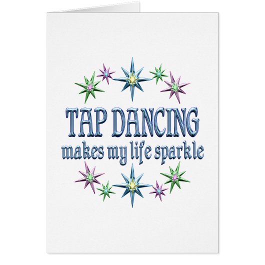 Tap Dancing Sparkles Cards (Front)