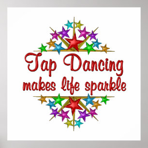 Tap Dancing Sparkles Poster