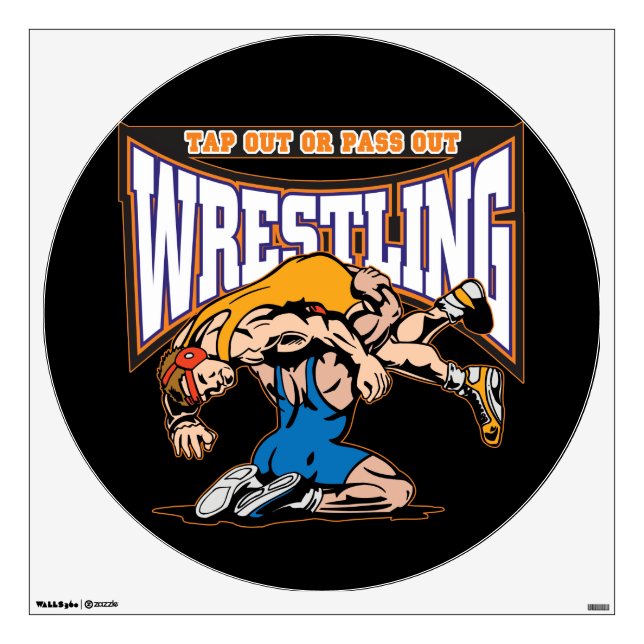 Tap Out Wrestlers Wall Decal (Front)