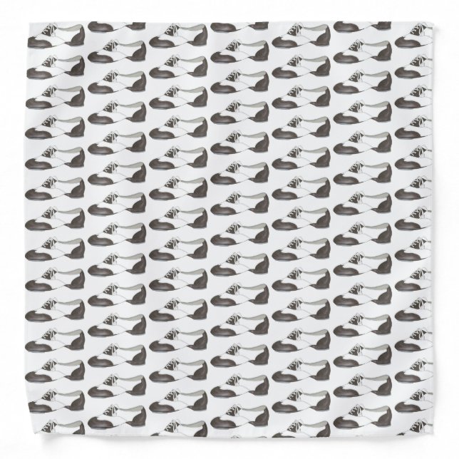 Tap Shoe Print Dance Teacher Dancer Tapdance Class Bandana (Front)