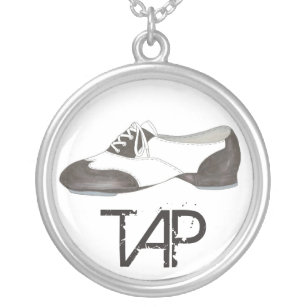 Tap Shoe Tapper Dance Teacher Dancer Tapdance Gift Silver Plated Necklace
