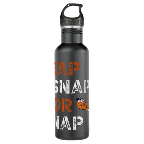 Tap Snap Or Nap Black Belt Bjj Trainer Stainless Steel Water Bottle