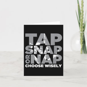 Tap Snap Or Nap Brazillian Jiu Jitsu Bjj Card