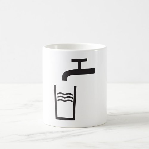 Tap Water Symbol Coffee Mug