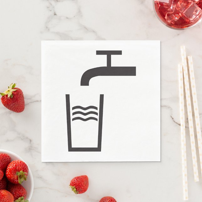 Tap Water Symbol Napkins (Creator Uploaded)