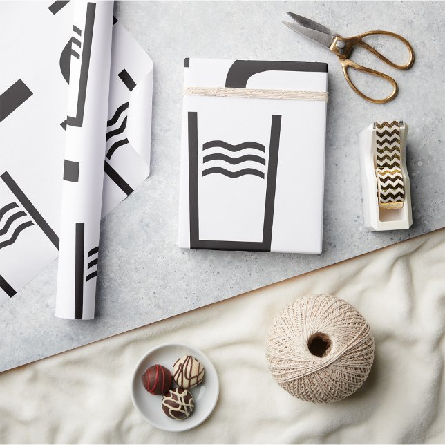 Tap Water Symbol Wrapping Paper (Creator Uploaded)