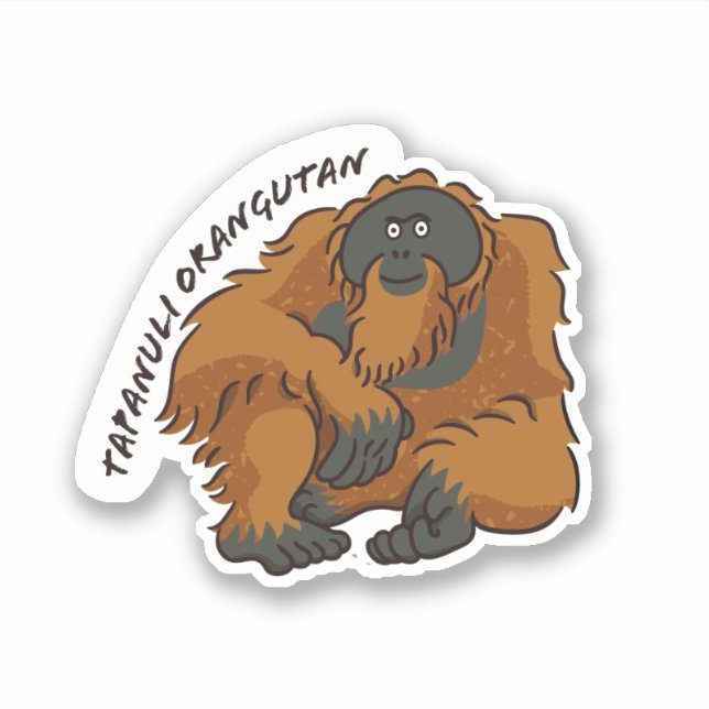 "Tapanuli Orangutan" Sticker (Front)