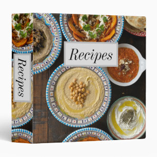 Tapas Food Recipe Binder Folder