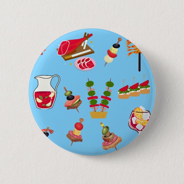  Tapas Party Button (Front)