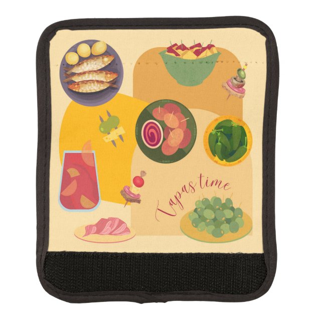Tapas Time Luggage Handle Wrap (Front)