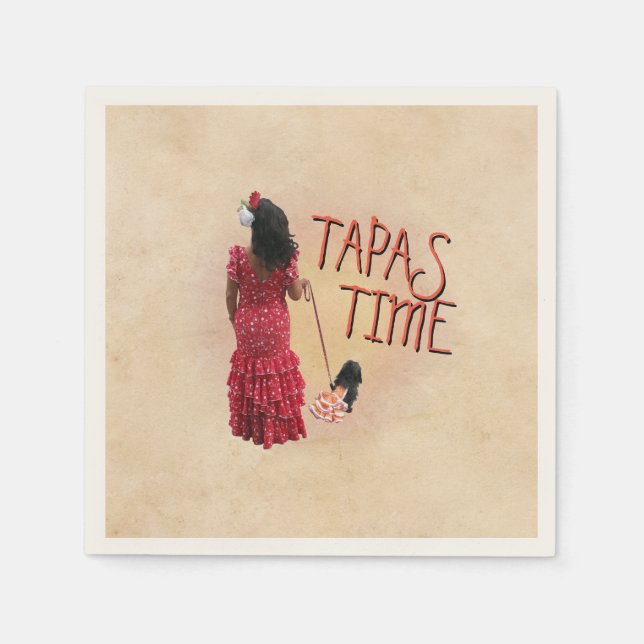 Tapas Time Paper Napkins (Front)