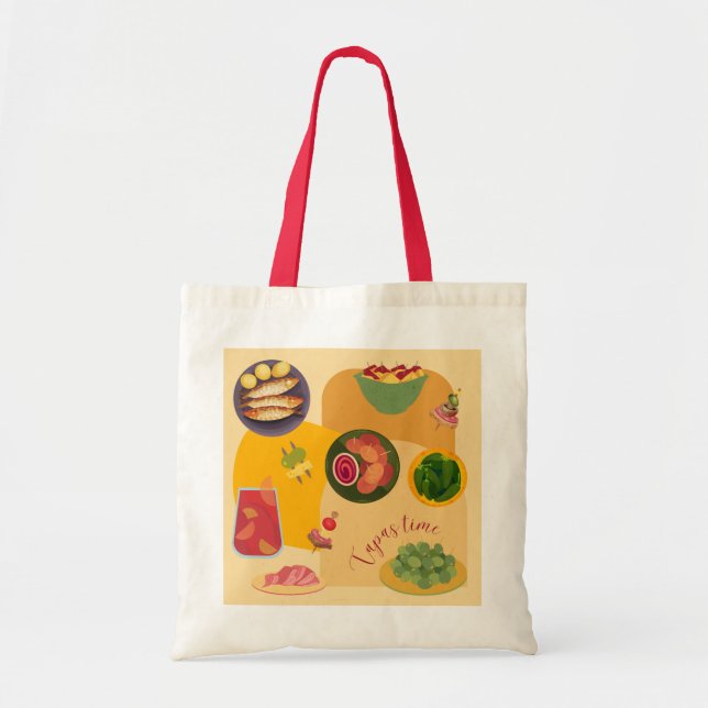   Tapas Time Tote Bag (Front)