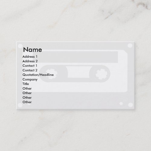 Tape - Business Business Cards