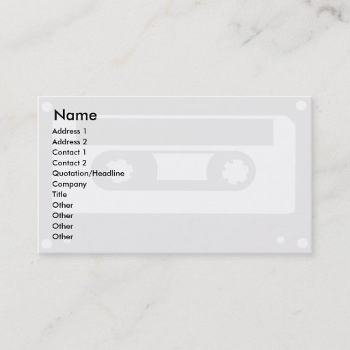 Customizable Tape - Business Business Cards