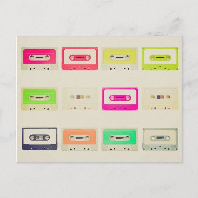 Tape cassette postcard (Front)