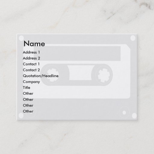 Customizable Tape - Chubby Business Cards