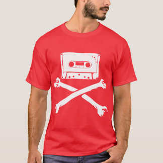 Tape & Crossbones Music Pirate Piracy Home Taping T-Shirt