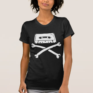 Tape & Crossbones Music Pirate Piracy Home Taping T-Shirt