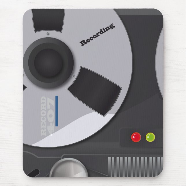 Tape Deck Recorder Mouse Pad (Front)