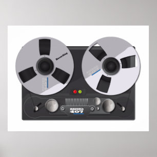 Tape Deck Recorder Poster