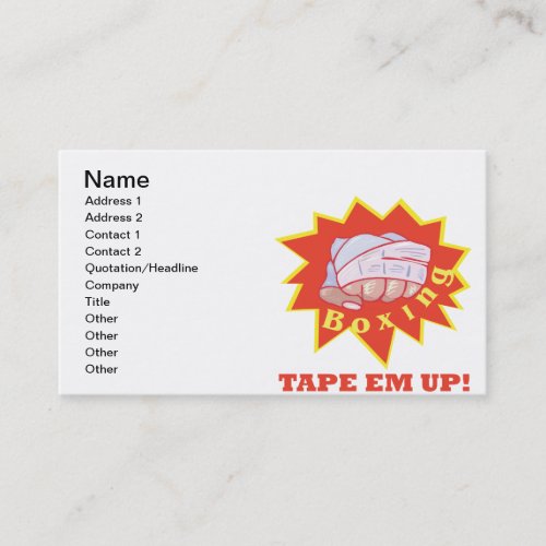 Tape Em Up Business Card Templates