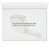 Tape for measuring objects cards (Inside Horizontal (Bottom))