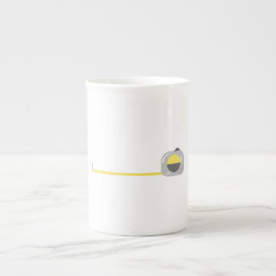 Tape Measure Bone China Mug