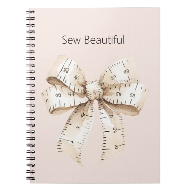 Tape Measure Bow Notebook (Front)